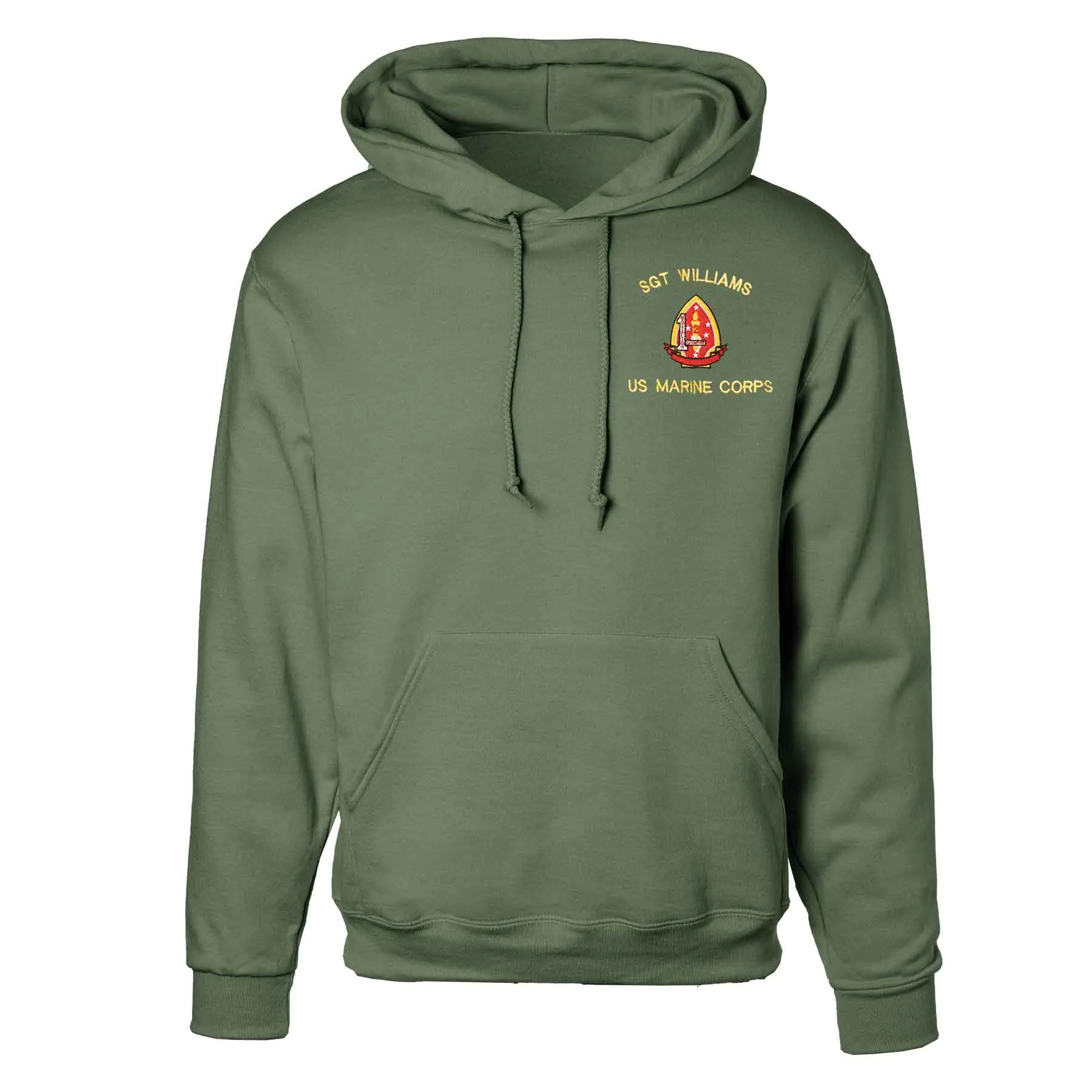 1st Battalion 2nd Marines Embroidered Hoodie