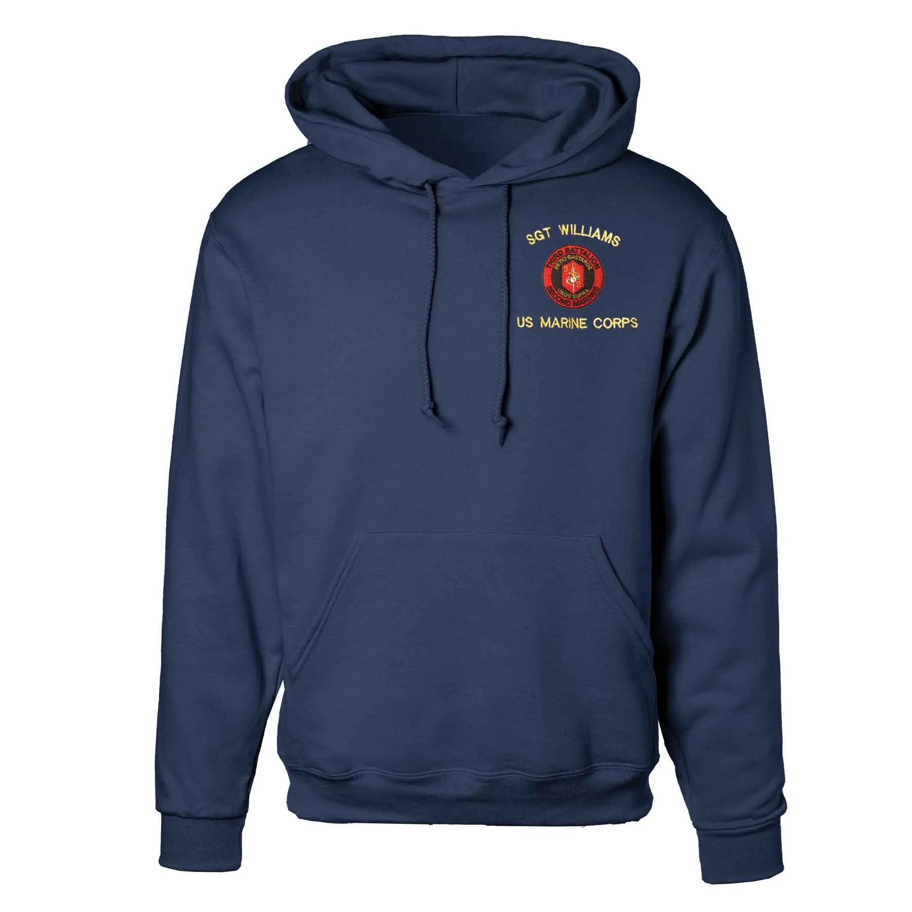 3rd Battalion 2nd Marines Embroidered Hoodie