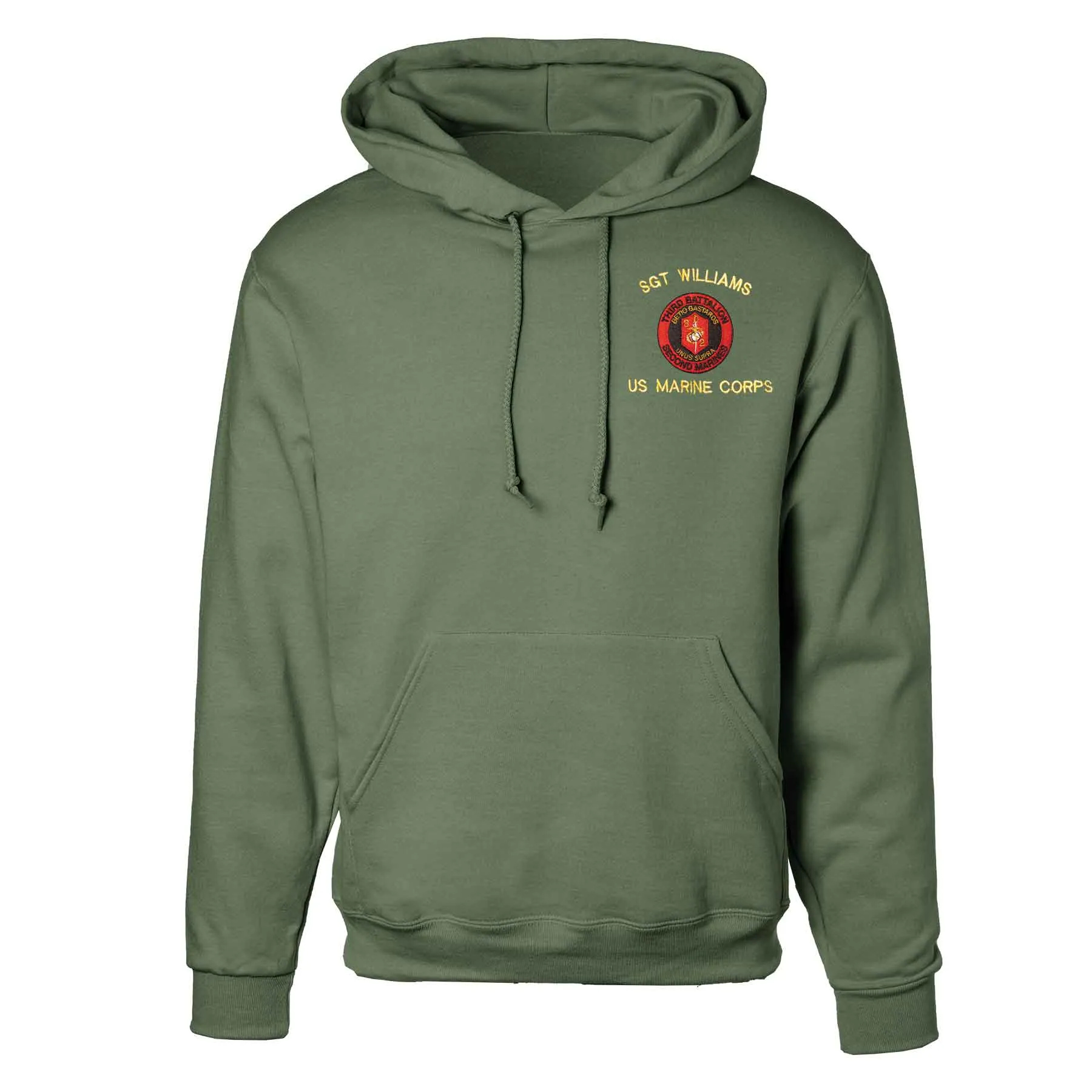 3rd Battalion 2nd Marines Embroidered Hoodie