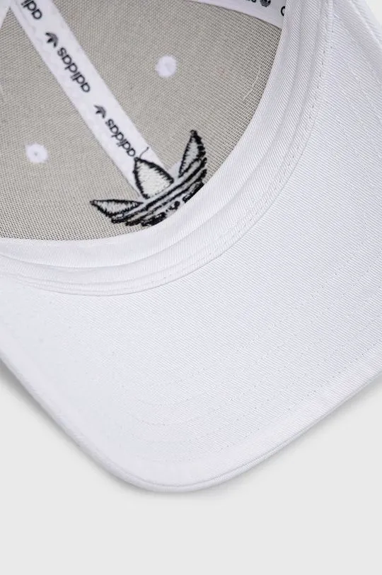 adidas Originals cotton baseball cap white color