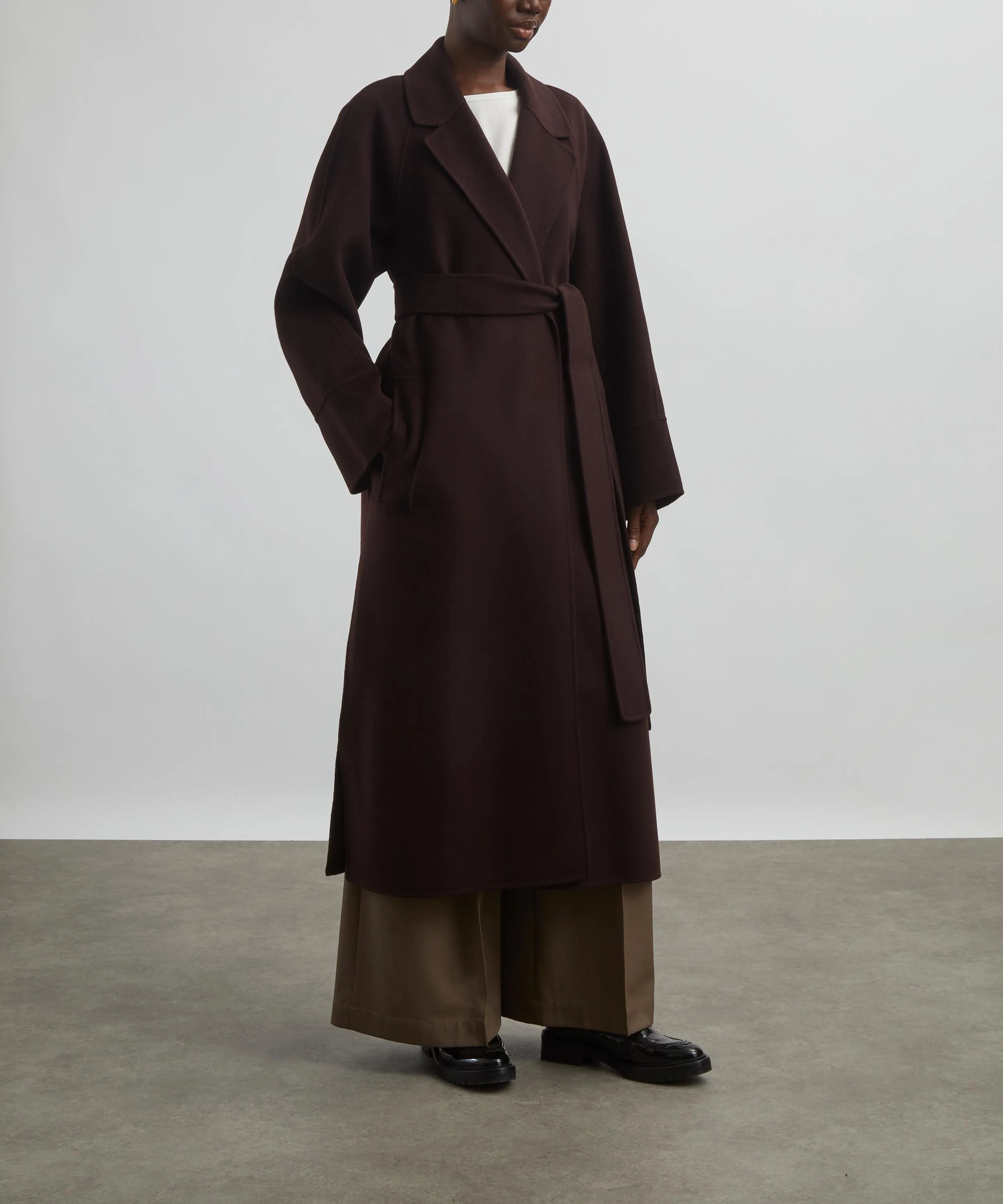 Agata Double-Faced Midi Wool Coat