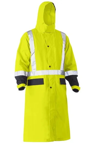 Bisley Taped Hi Vis Long Rain Coat