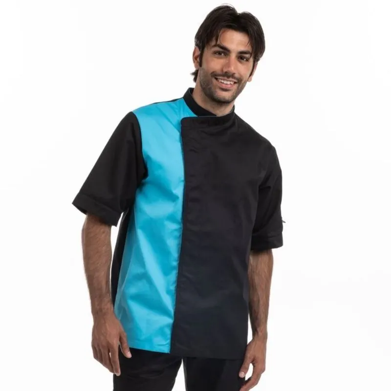 Black/Blue Kitchen Coat - MANELLI