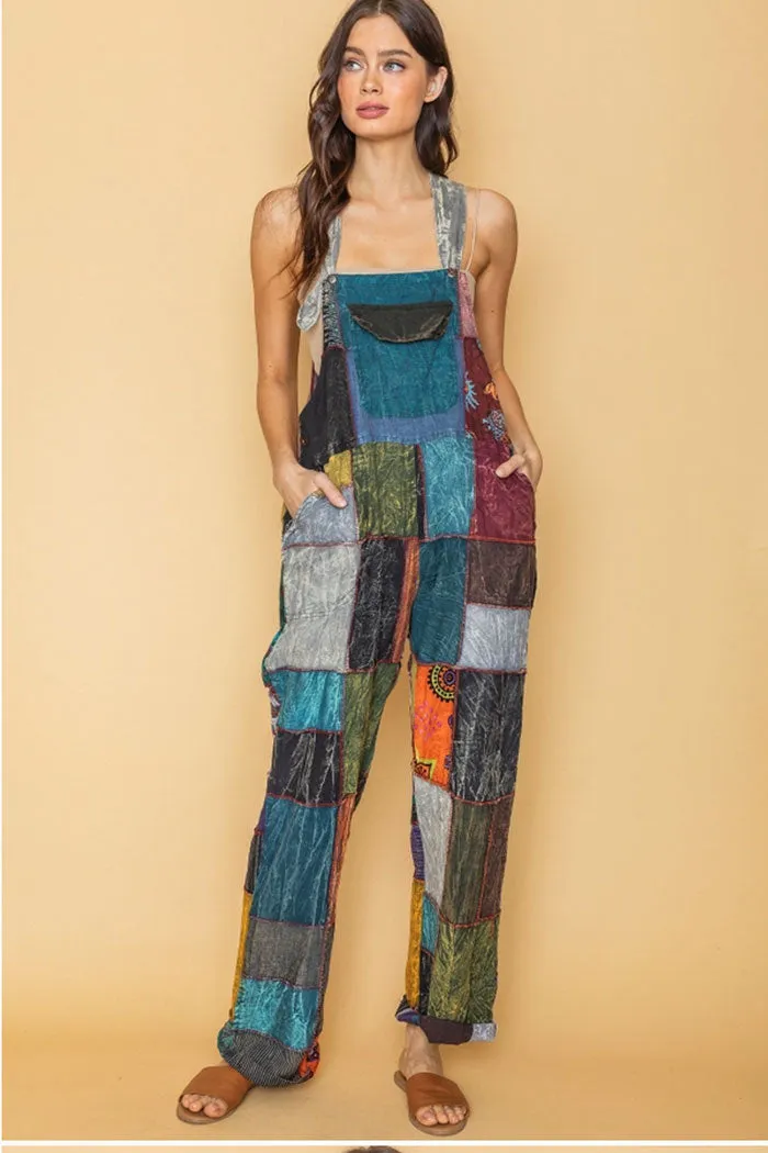 Bohemian Gypsy Patch Jumpsuit