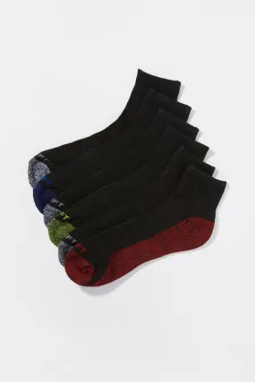 Boys Multicolour Athletic Ankle Socks (6 Pack)