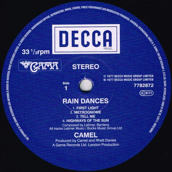 Camel ~ Rain Dances