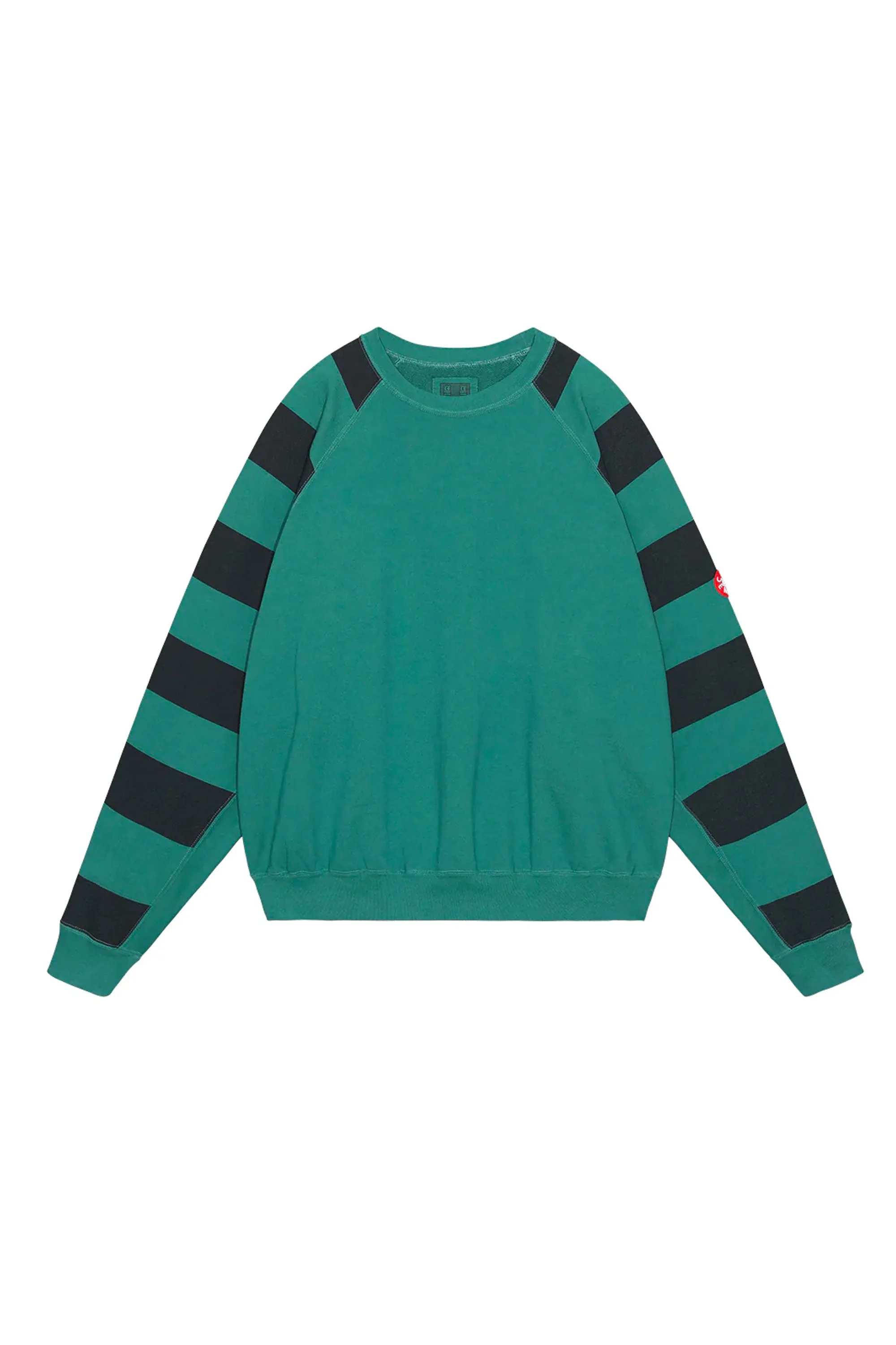 CAV EMPT - OVERDYE STRIPE SLEEVE BIG CREW NECK