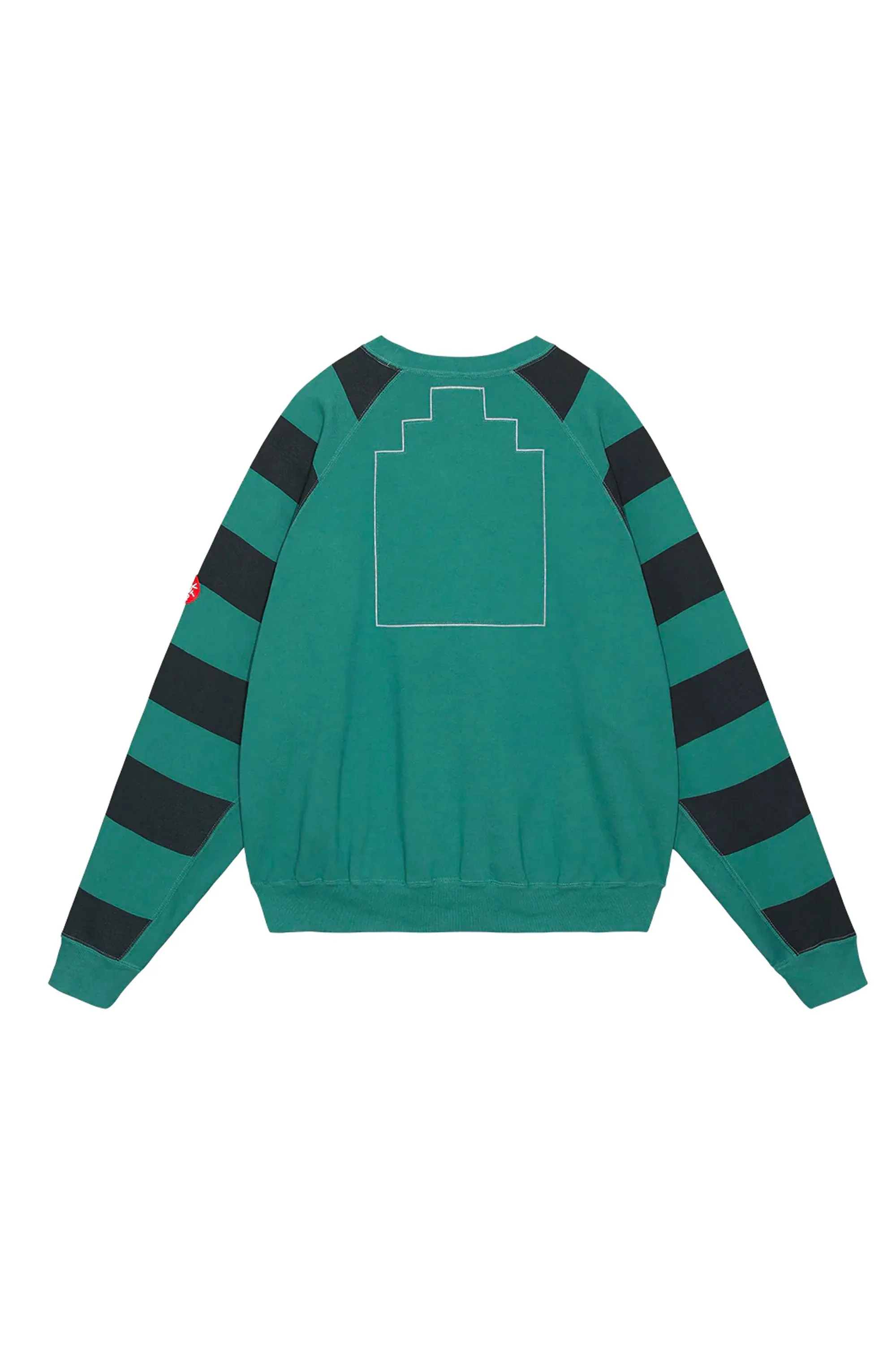 CAV EMPT - OVERDYE STRIPE SLEEVE BIG CREW NECK