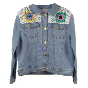 CHIARA FERRAGNI KIDS GIRLS DENIM JACKET 9 YEARS