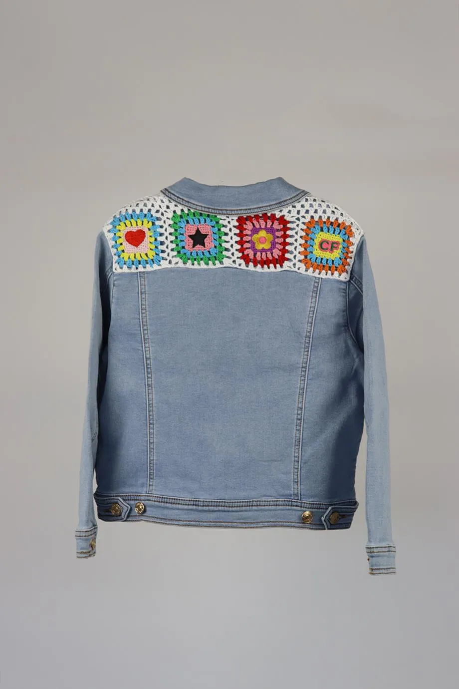 CHIARA FERRAGNI KIDS GIRLS DENIM JACKET 9 YEARS