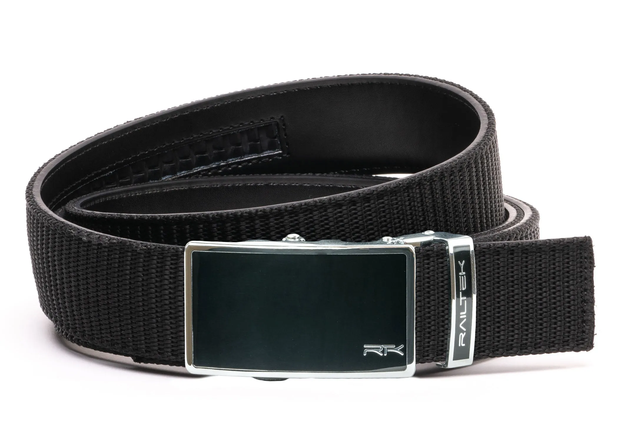 Chrome Black Railtek Belt