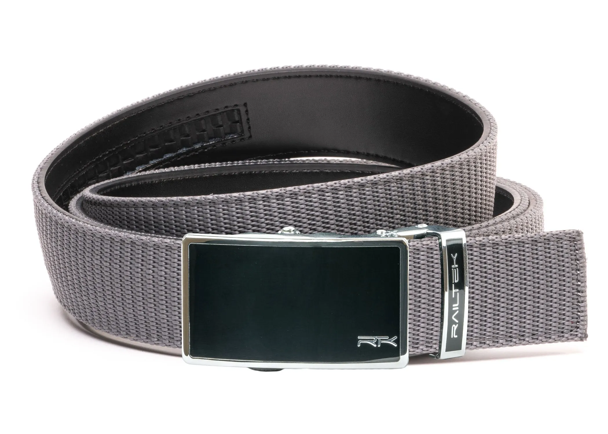 Chrome Black Railtek Belt