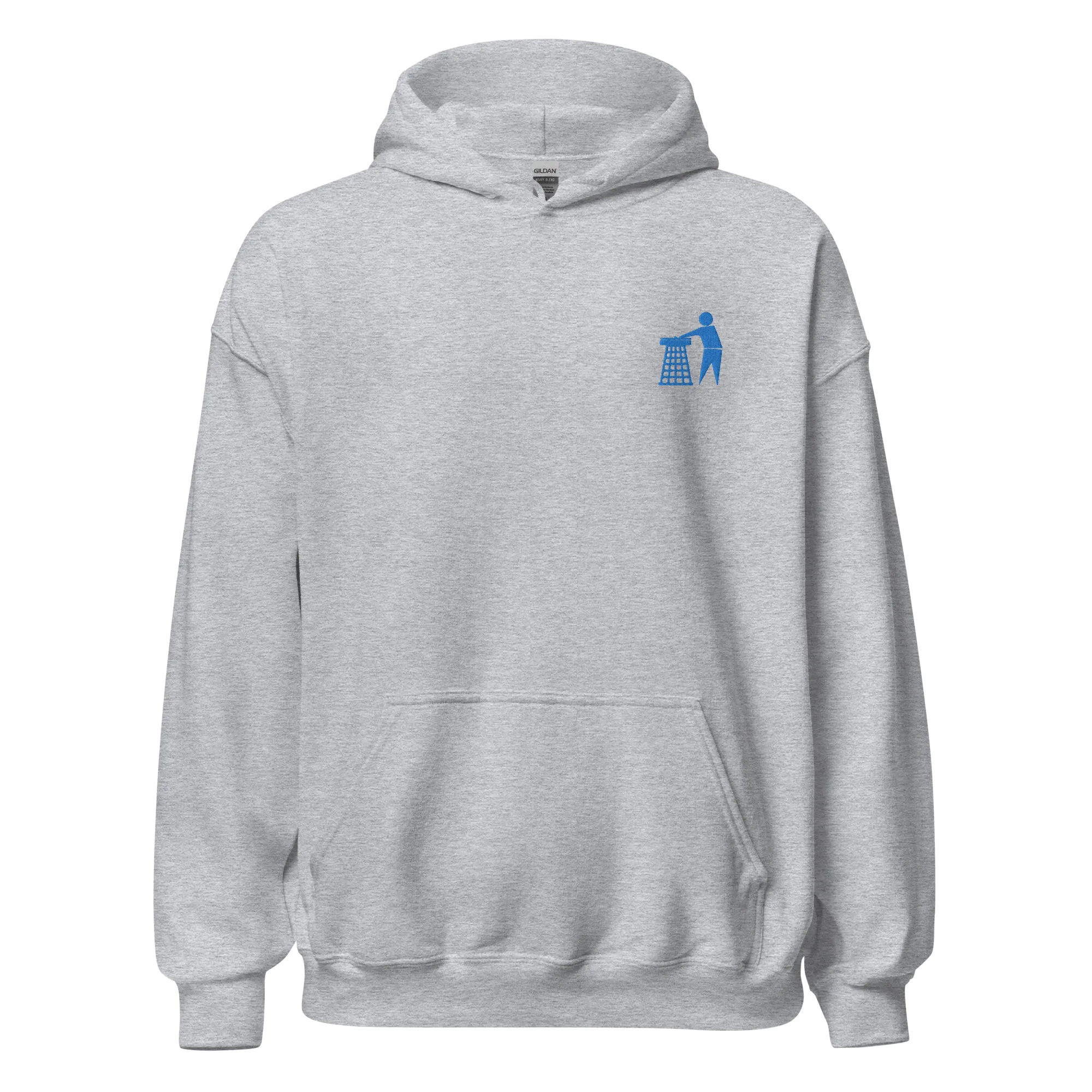 Classic Blue Tidy Hoodie (embroidered)