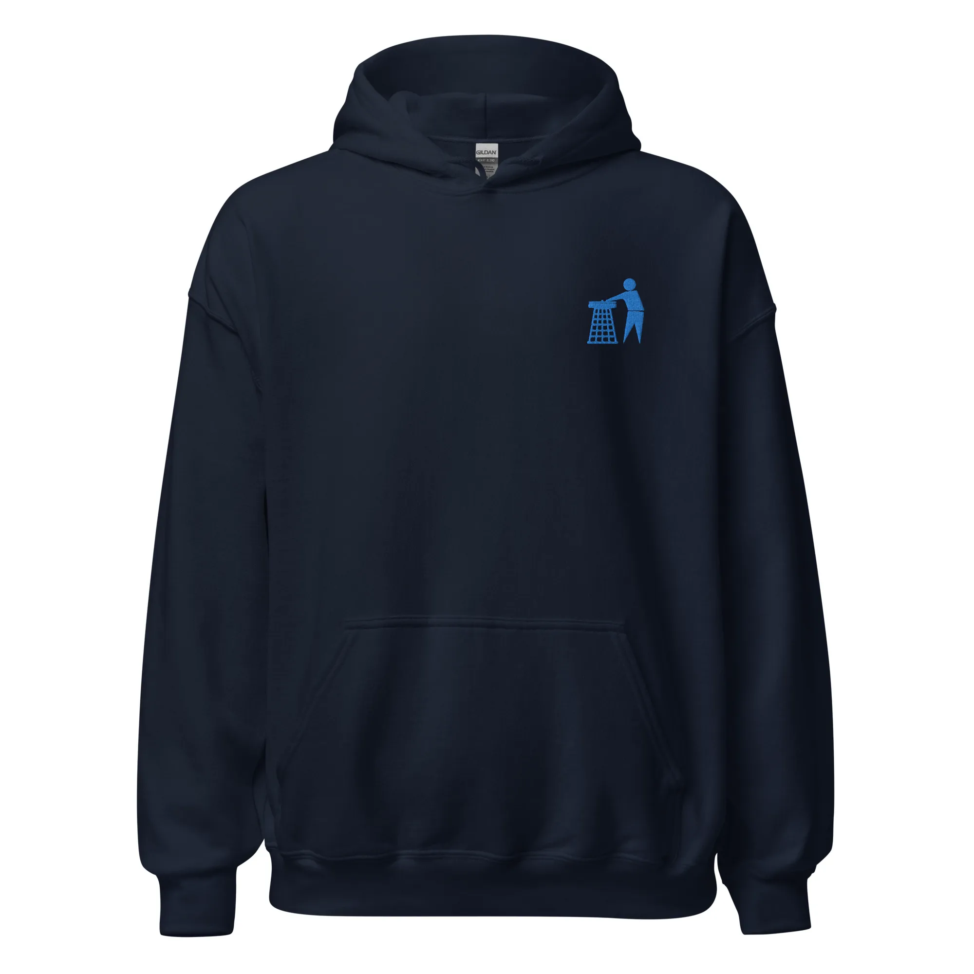 Classic Blue Tidy Hoodie (embroidered)