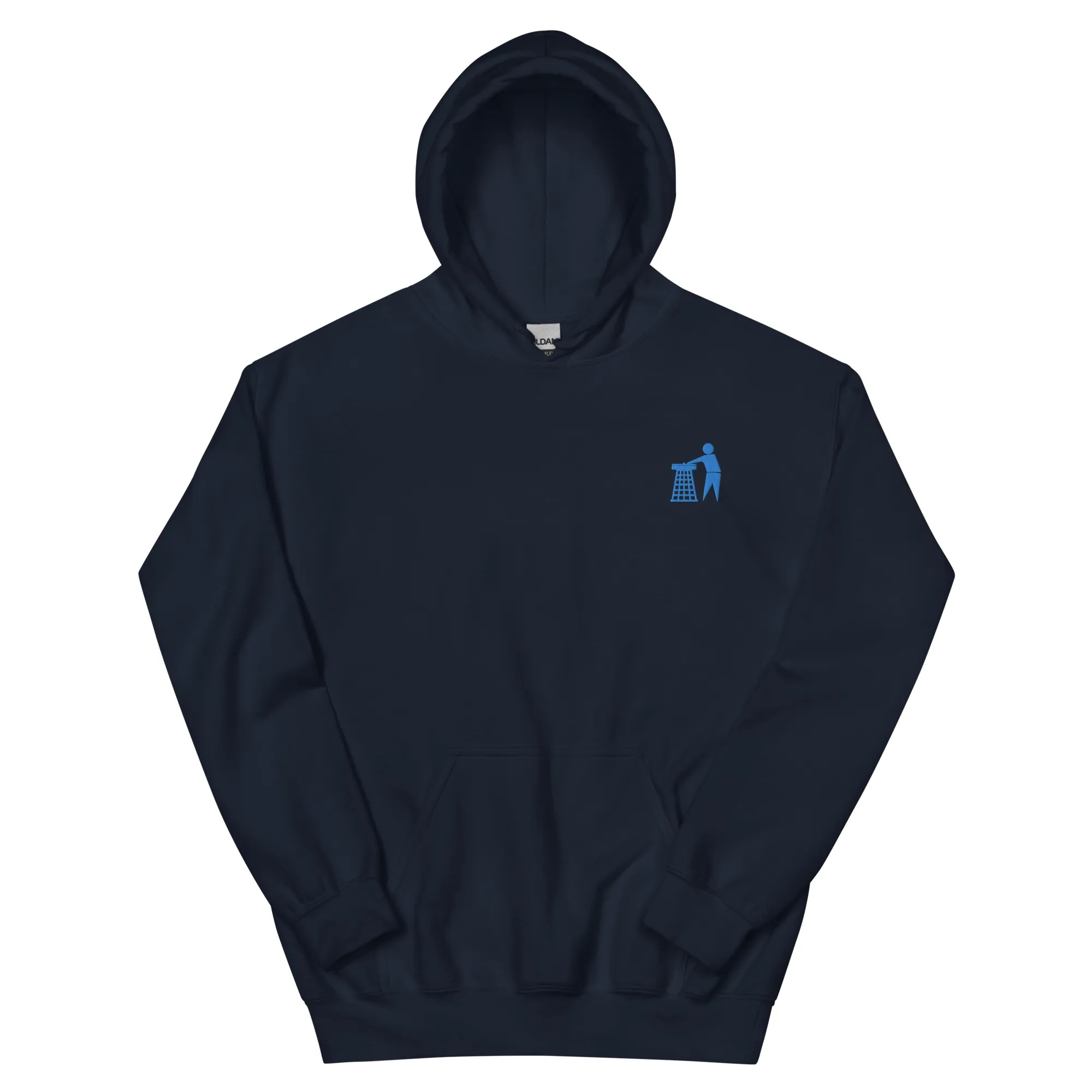 Classic Blue Tidy Hoodie (embroidered)