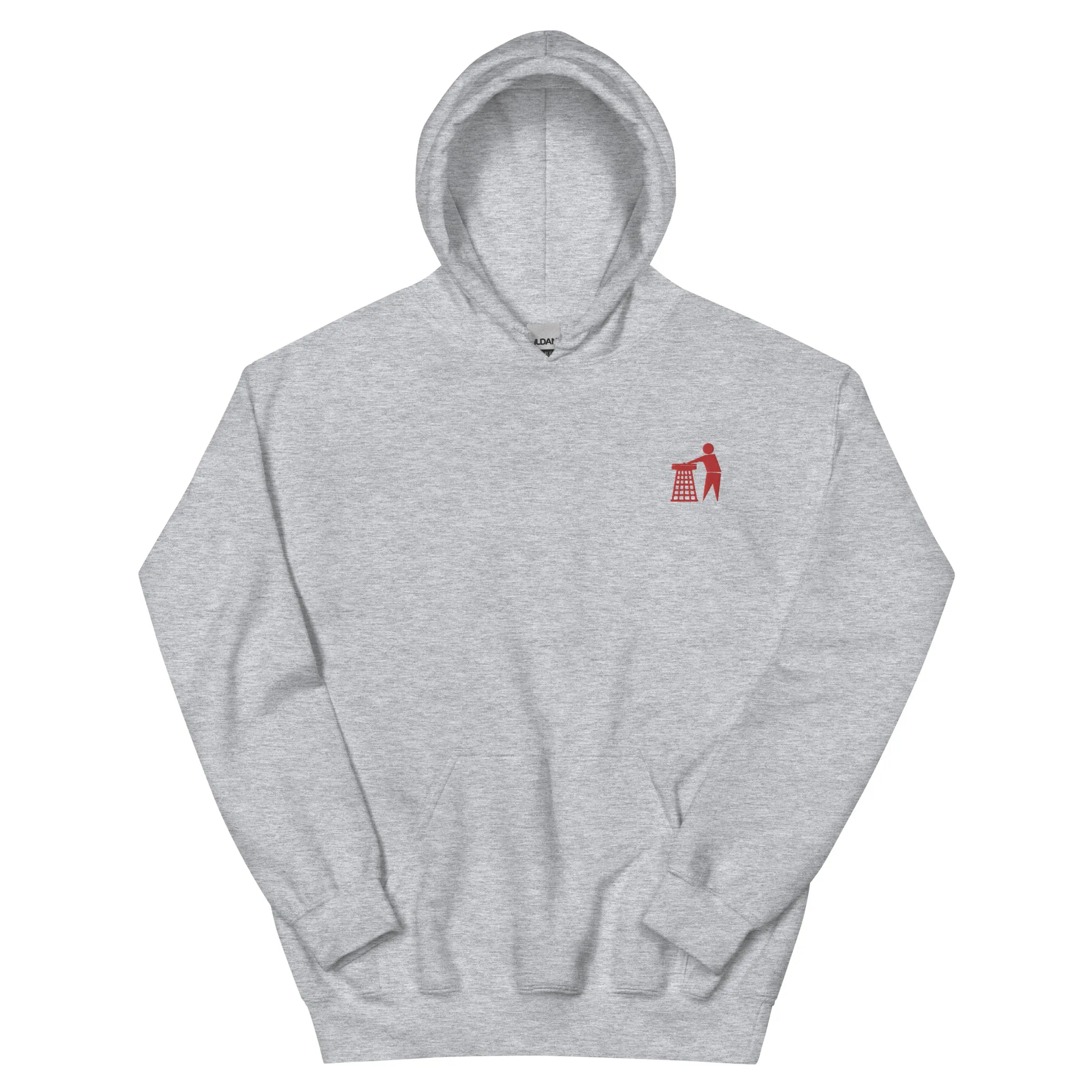 Classic Red Tidy Hoodie (embroidered)