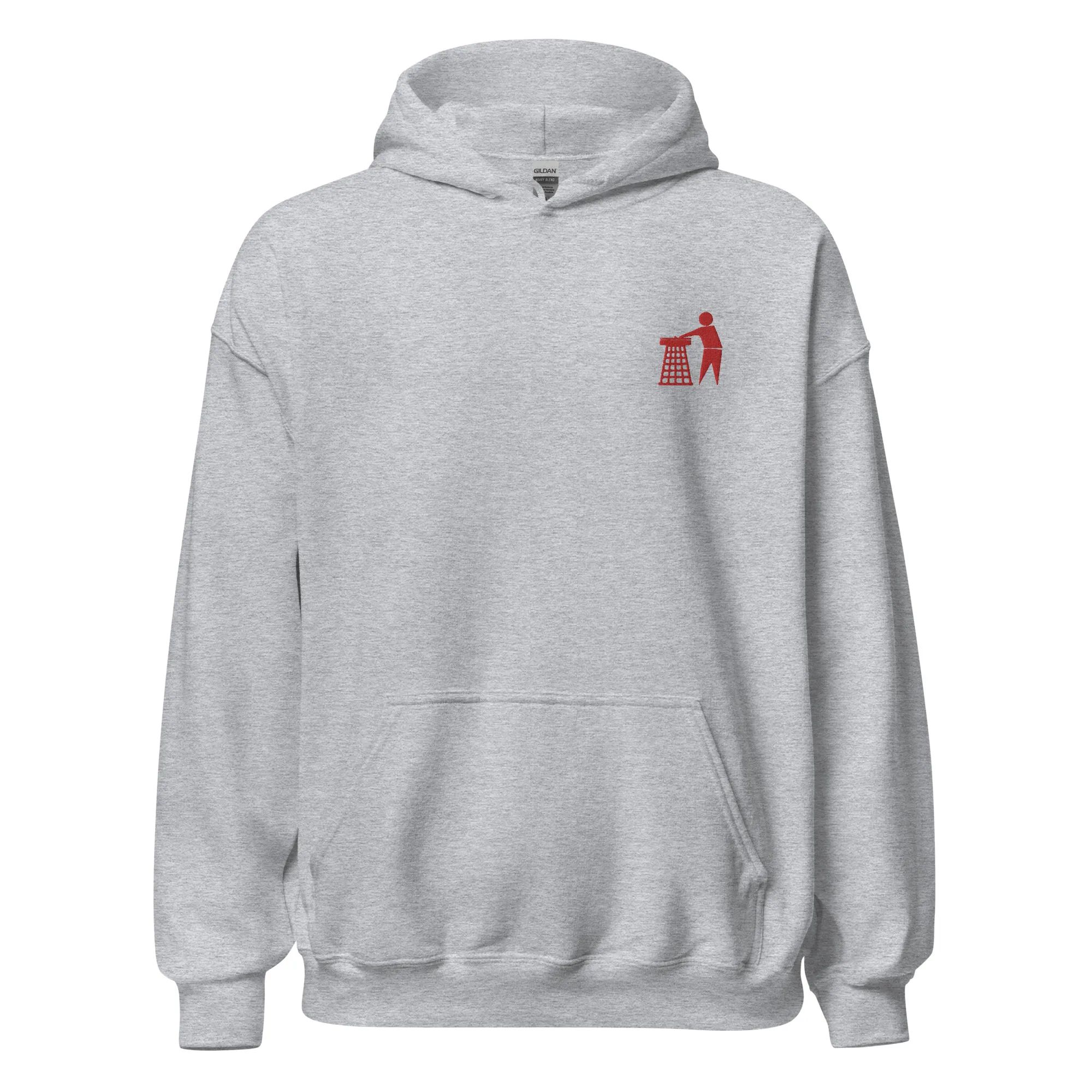 Classic Red Tidy Hoodie (embroidered)