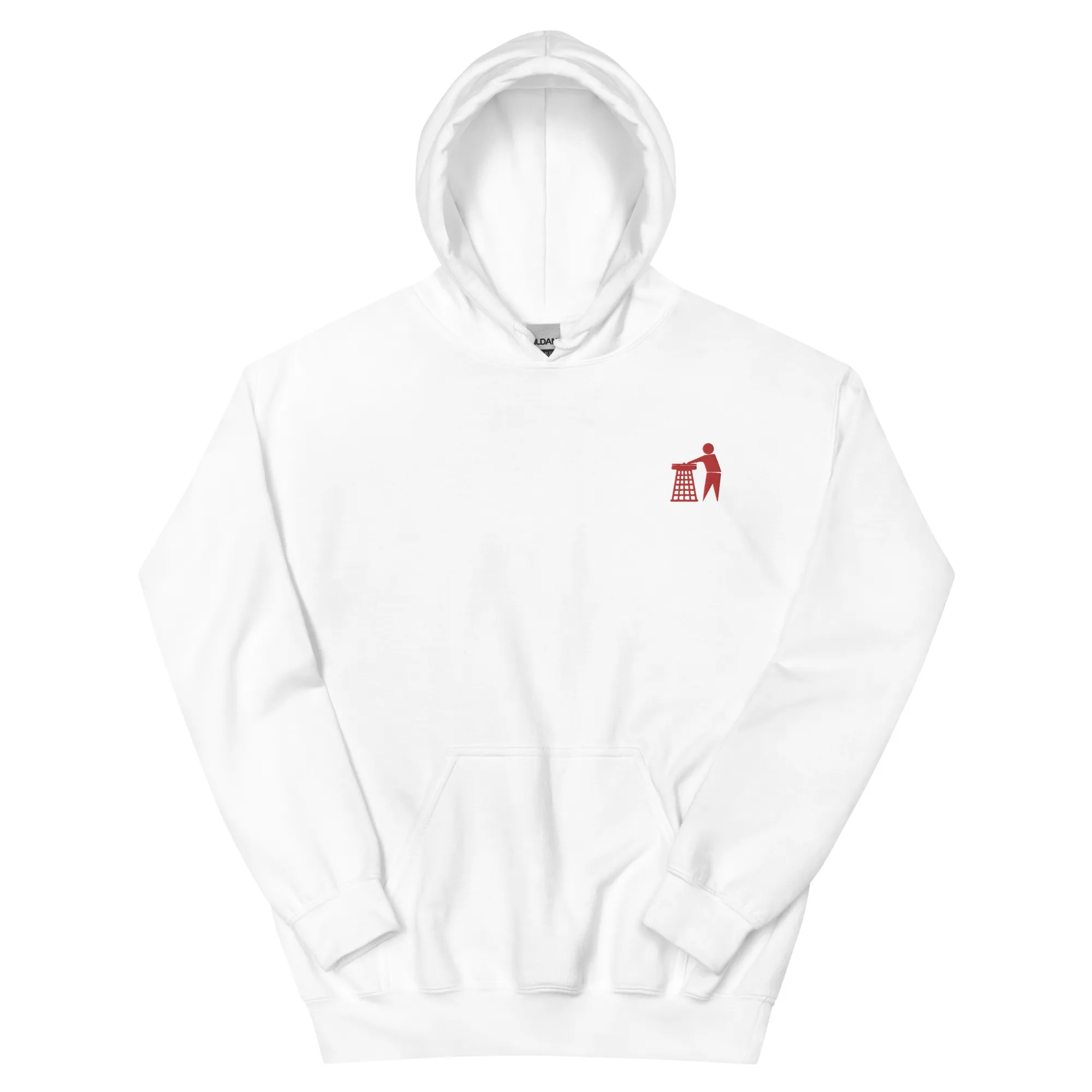 Classic Red Tidy Hoodie (embroidered)