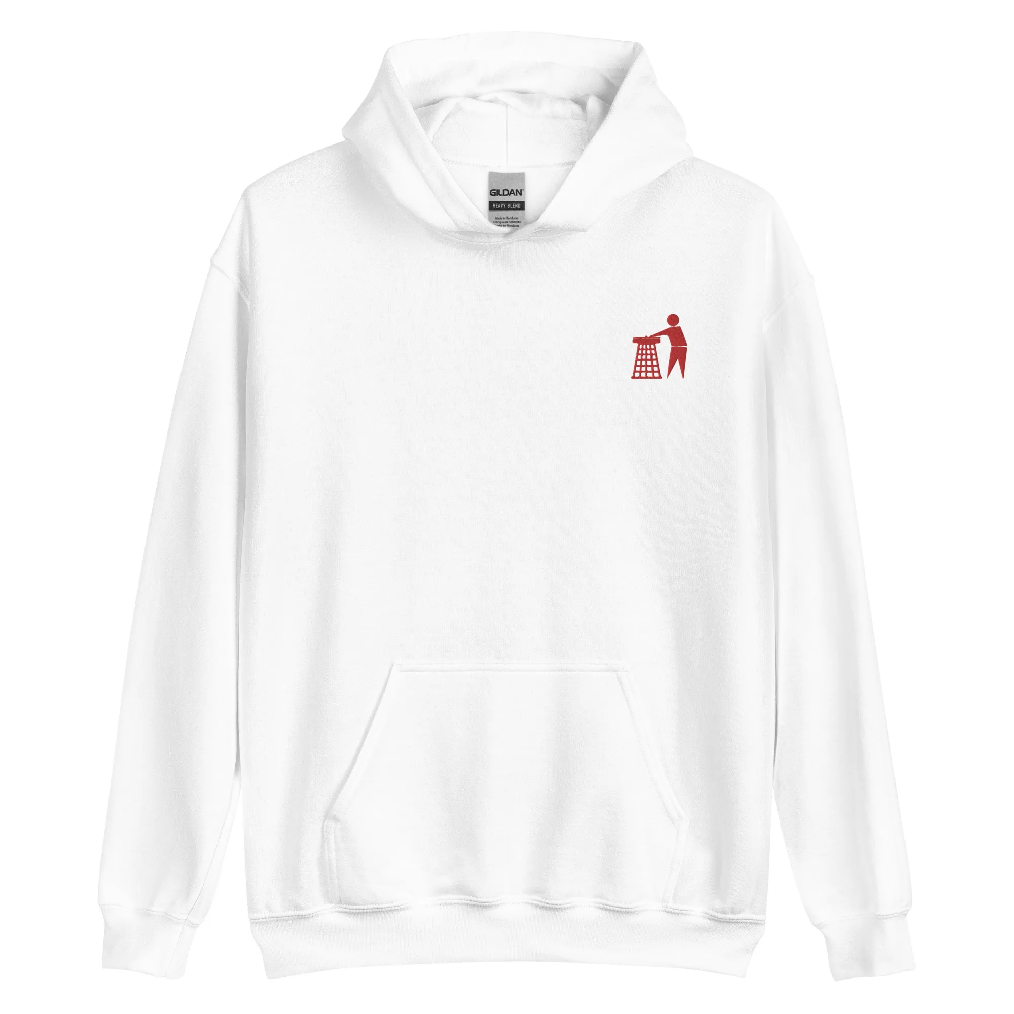 Classic Red Tidy Hoodie (embroidered)