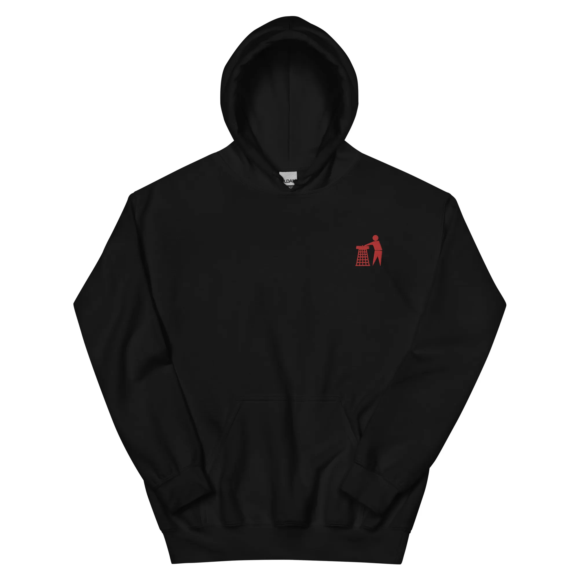 Classic Red Tidy Hoodie (embroidered)