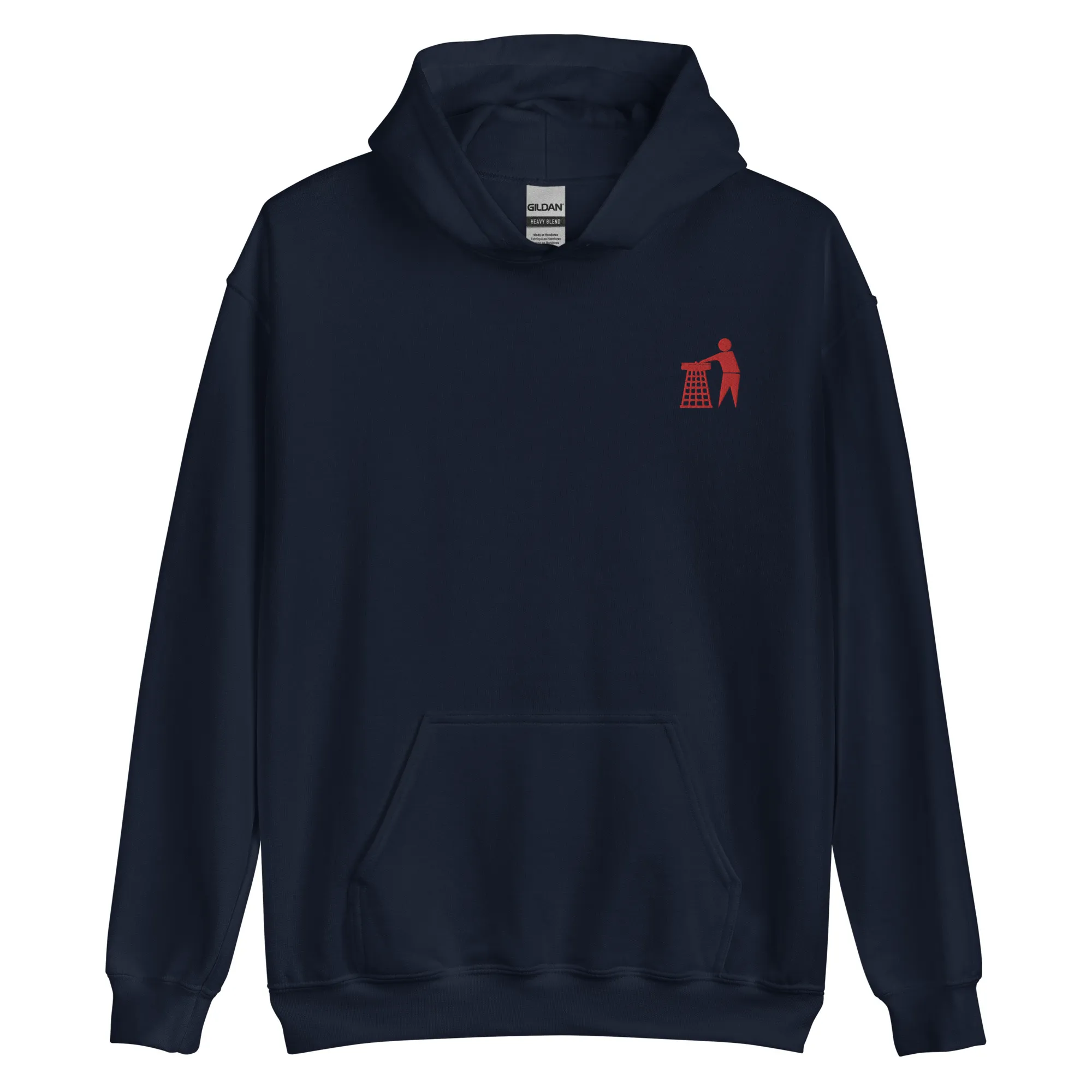 Classic Red Tidy Hoodie (embroidered)