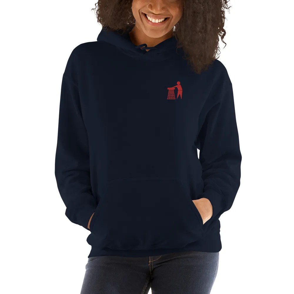 Classic Red Tidy Hoodie (embroidered)