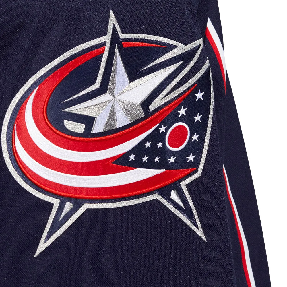 COLUMBUS BLUE JACKETS ADIDAS ADIZERO PRIMEGREEN AUTHENTIC NAVY HOME JERSEY