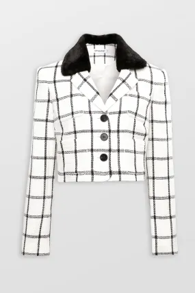 Cream Check Jacket