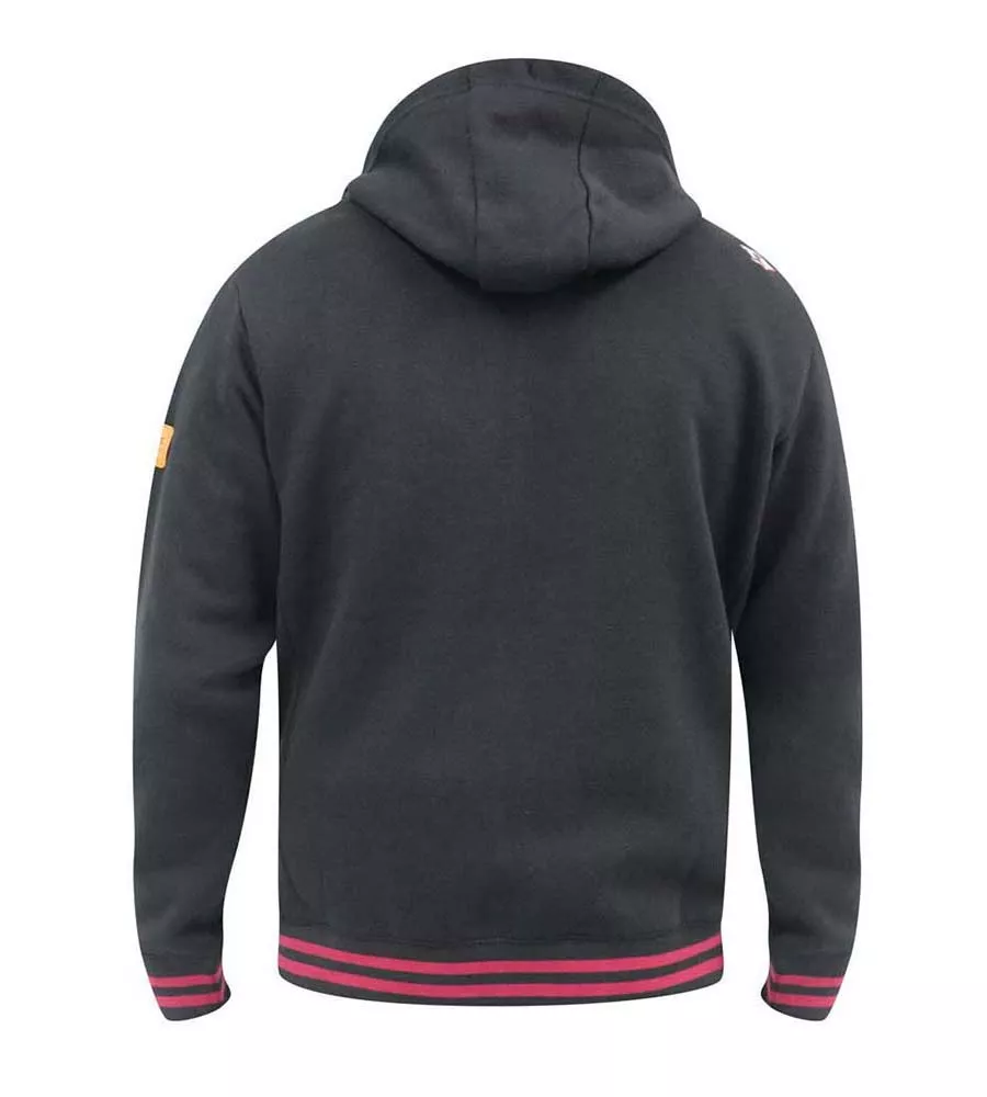 D555 Mens Full Zip Hoodie With Motorcycle Chest Print (PATRICK)