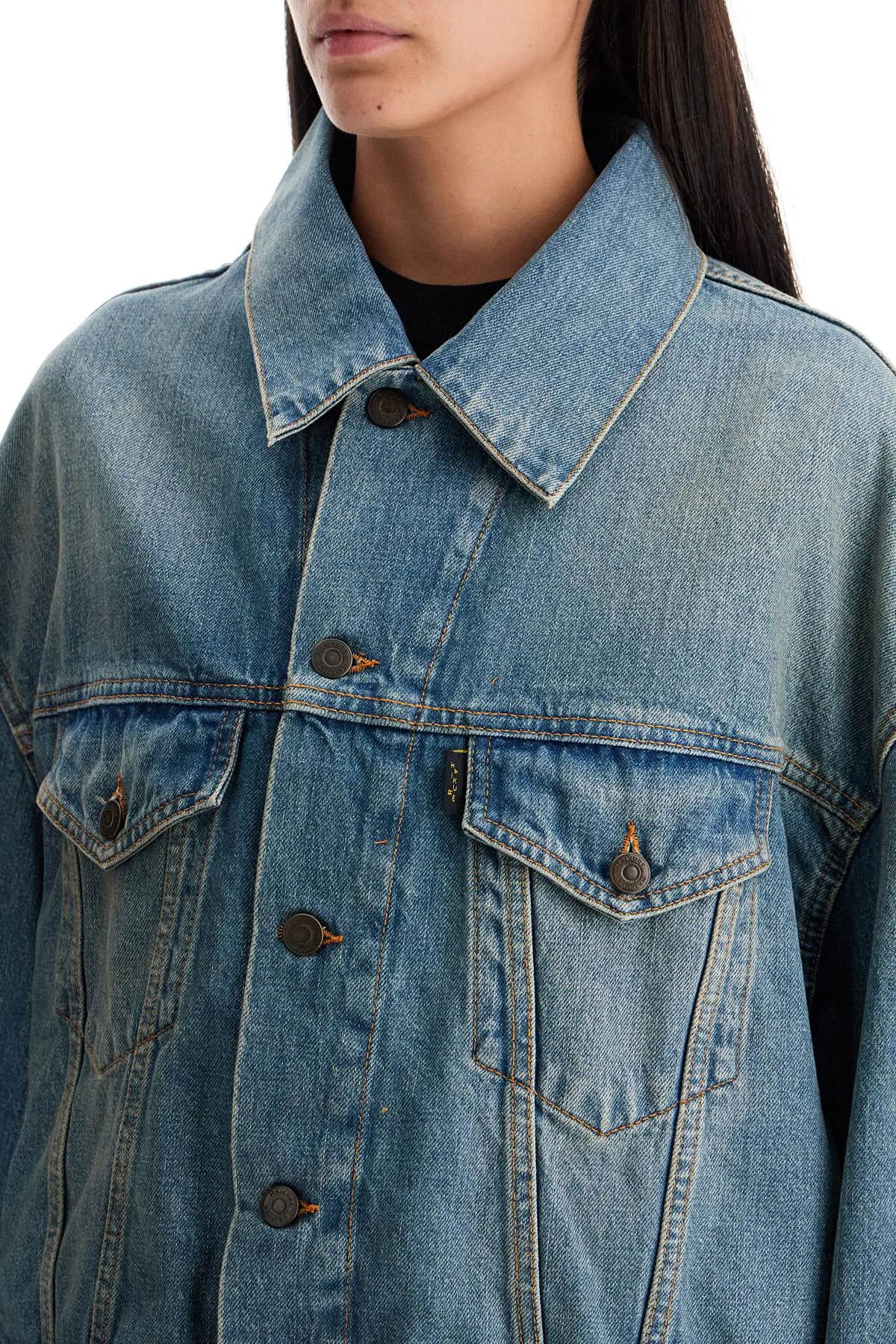 denim boxy jacket with spencer