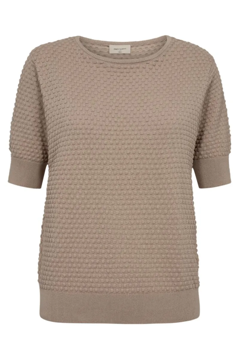 Dodo Pu Dottie Ss 126810 | Simply Taupe | Sweater fra Freequent