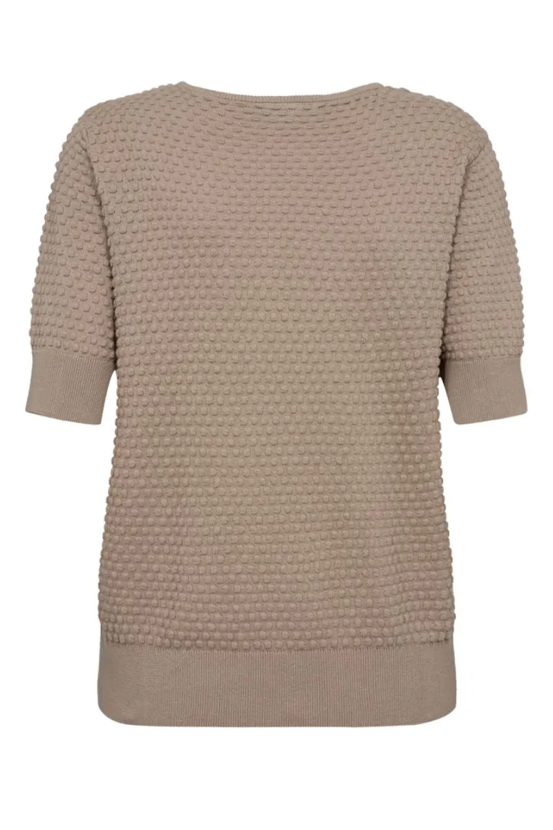 Dodo Pu Dottie Ss 126810 | Simply Taupe | Sweater fra Freequent