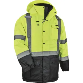 Ergodyne, 25565, Glowear 8384 Type R Class 3 Lime Thermal Parka