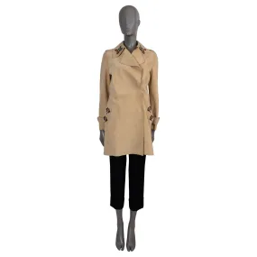 Etro Embellished Suede Coat Beige