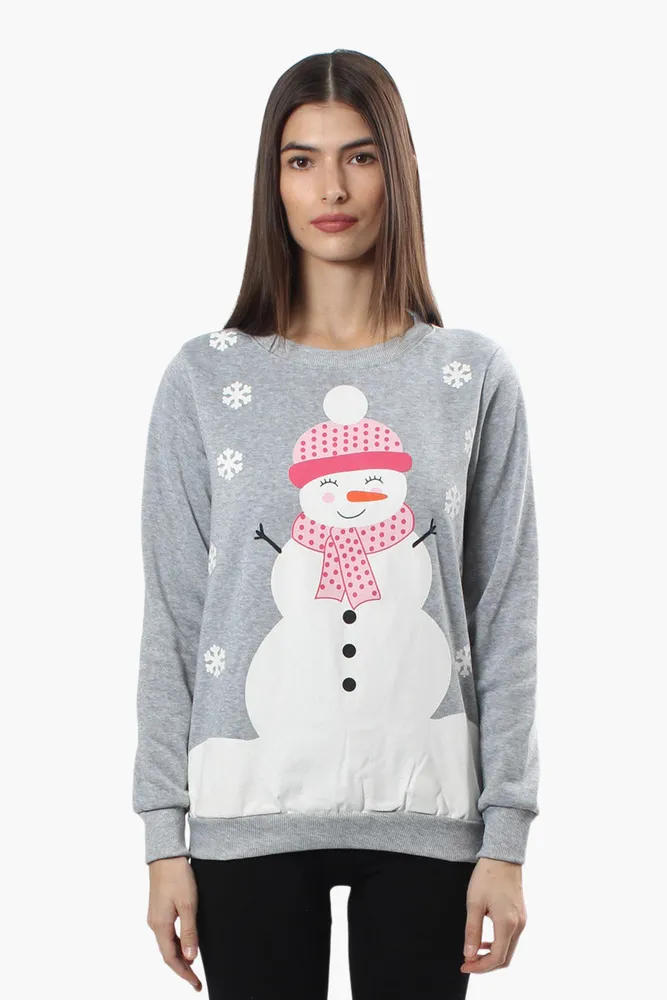 Fairweather Ugly Christmas Sweater Snowman Print Christmas Sweater