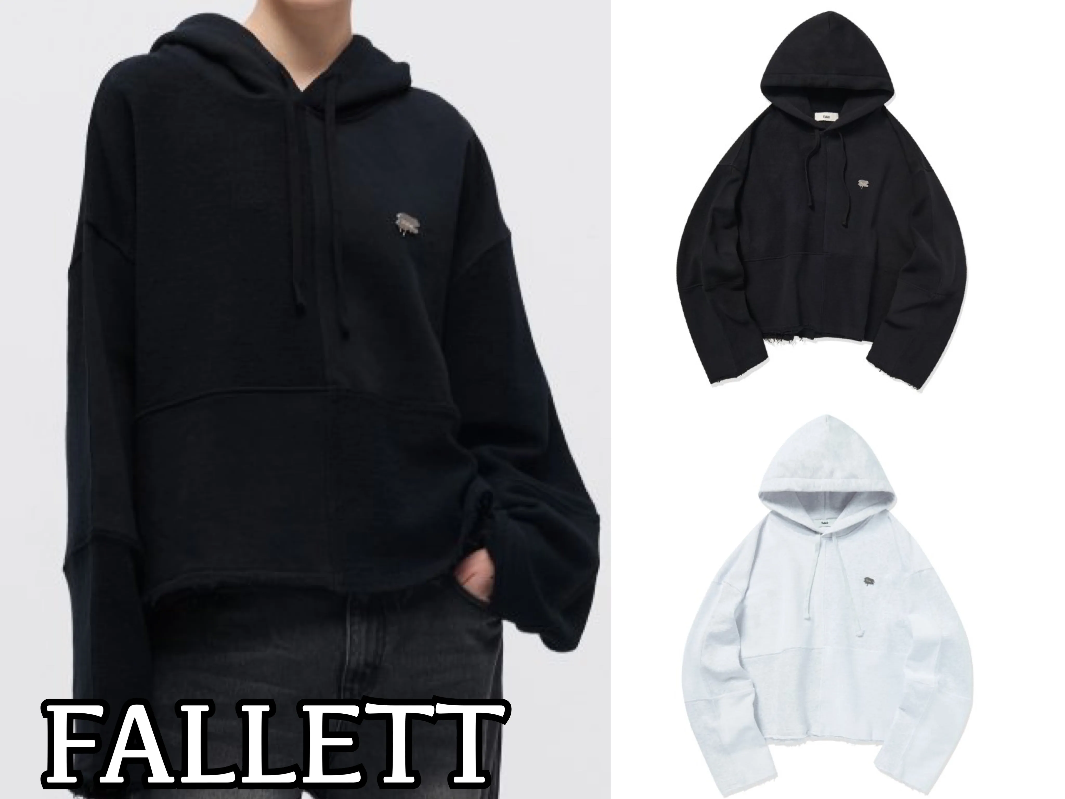 Fallett  |Unisex Street Style Long Sleeves Plain Cotton Oversized Logo