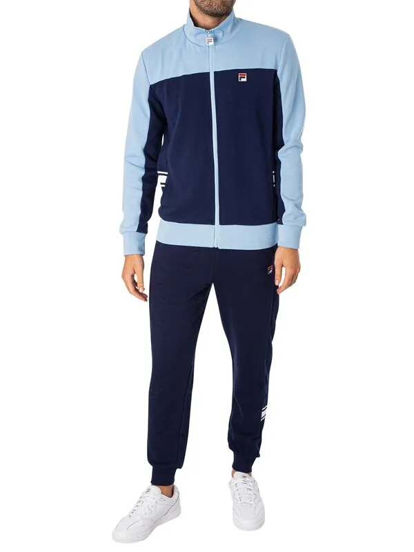 Fila Gavin Colourblock Track Jacket - Navy/Blue Bell