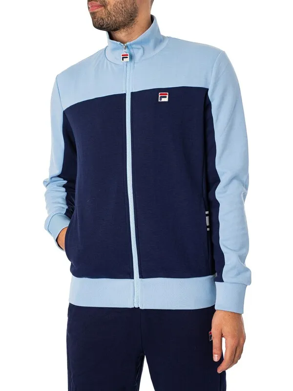 Fila Gavin Colourblock Track Jacket - Navy/Blue Bell