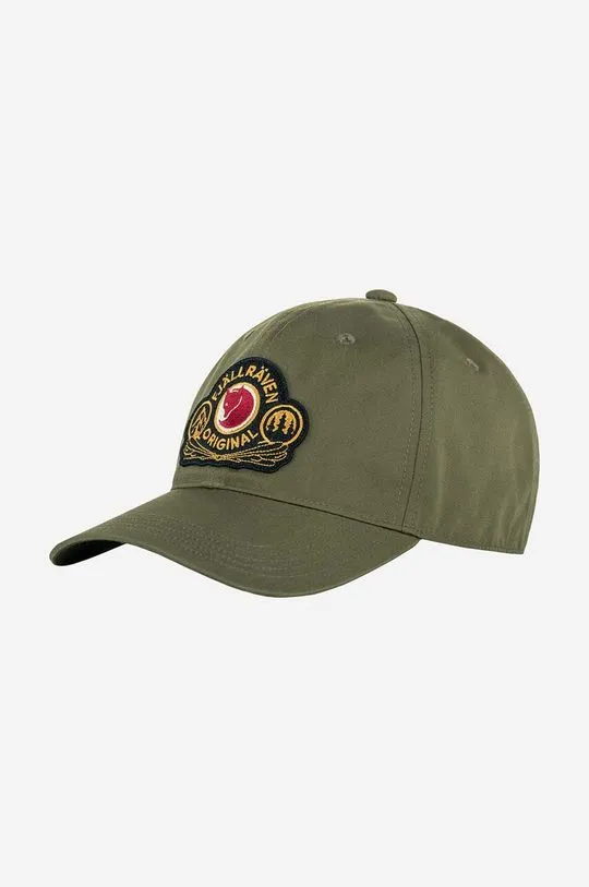 Fjallraven baseball cap green color