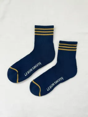 Girlfriend Socks - Navy