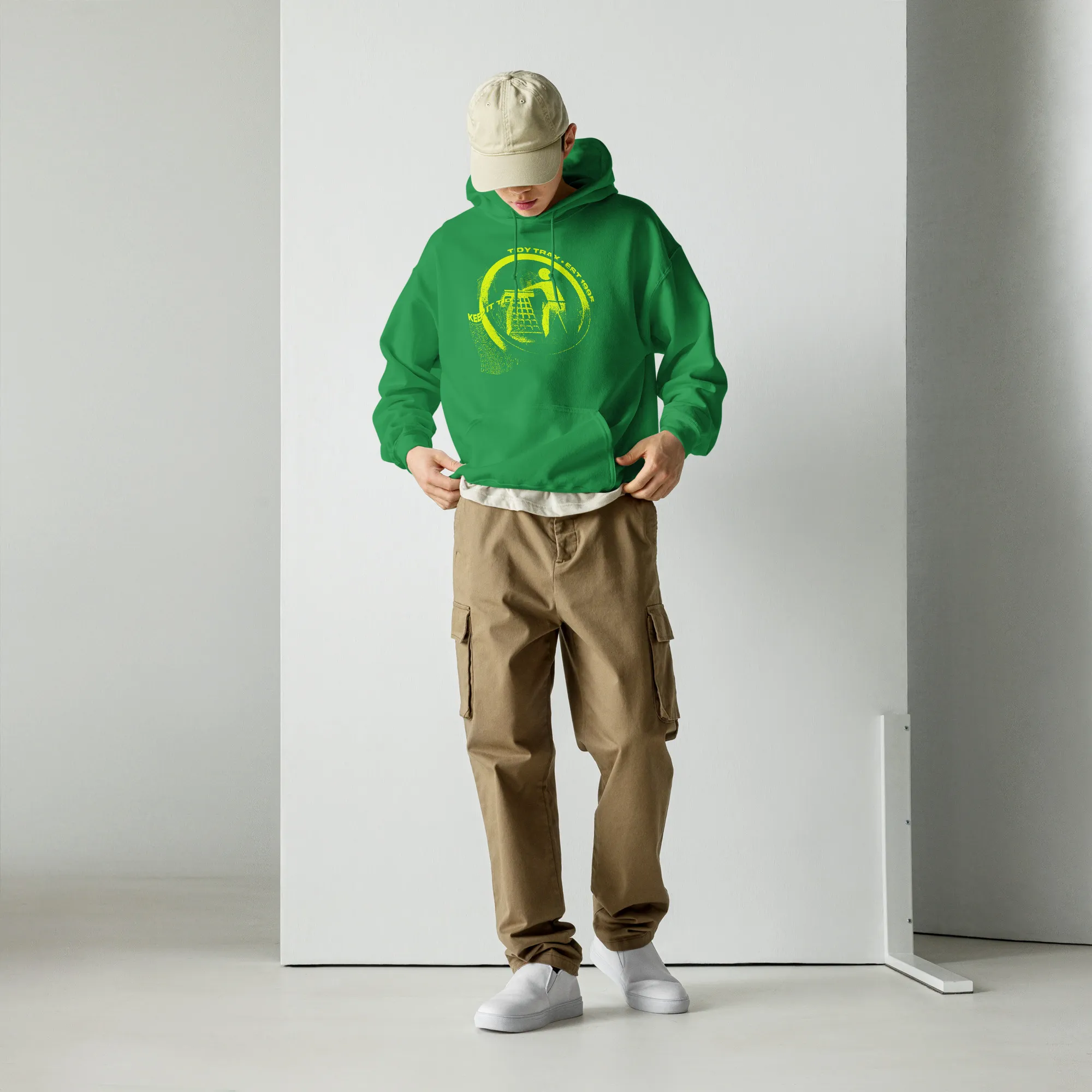 Grunge Lime Tidy Hoodie