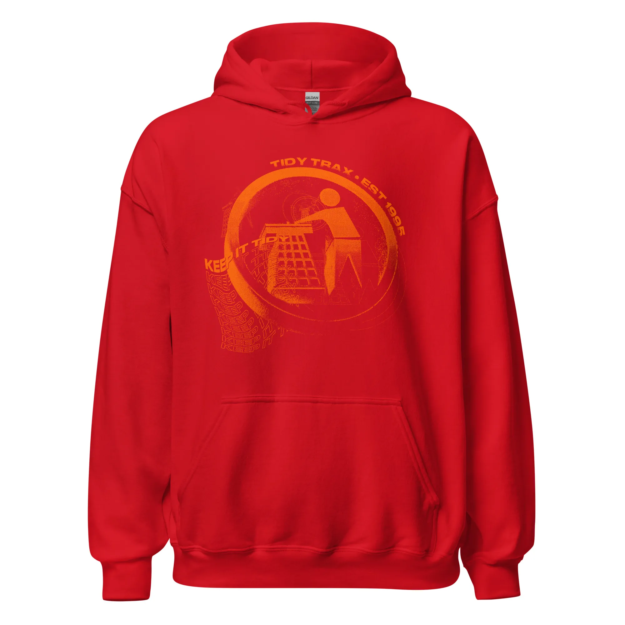 Grunge Orange Tidy Hoodie