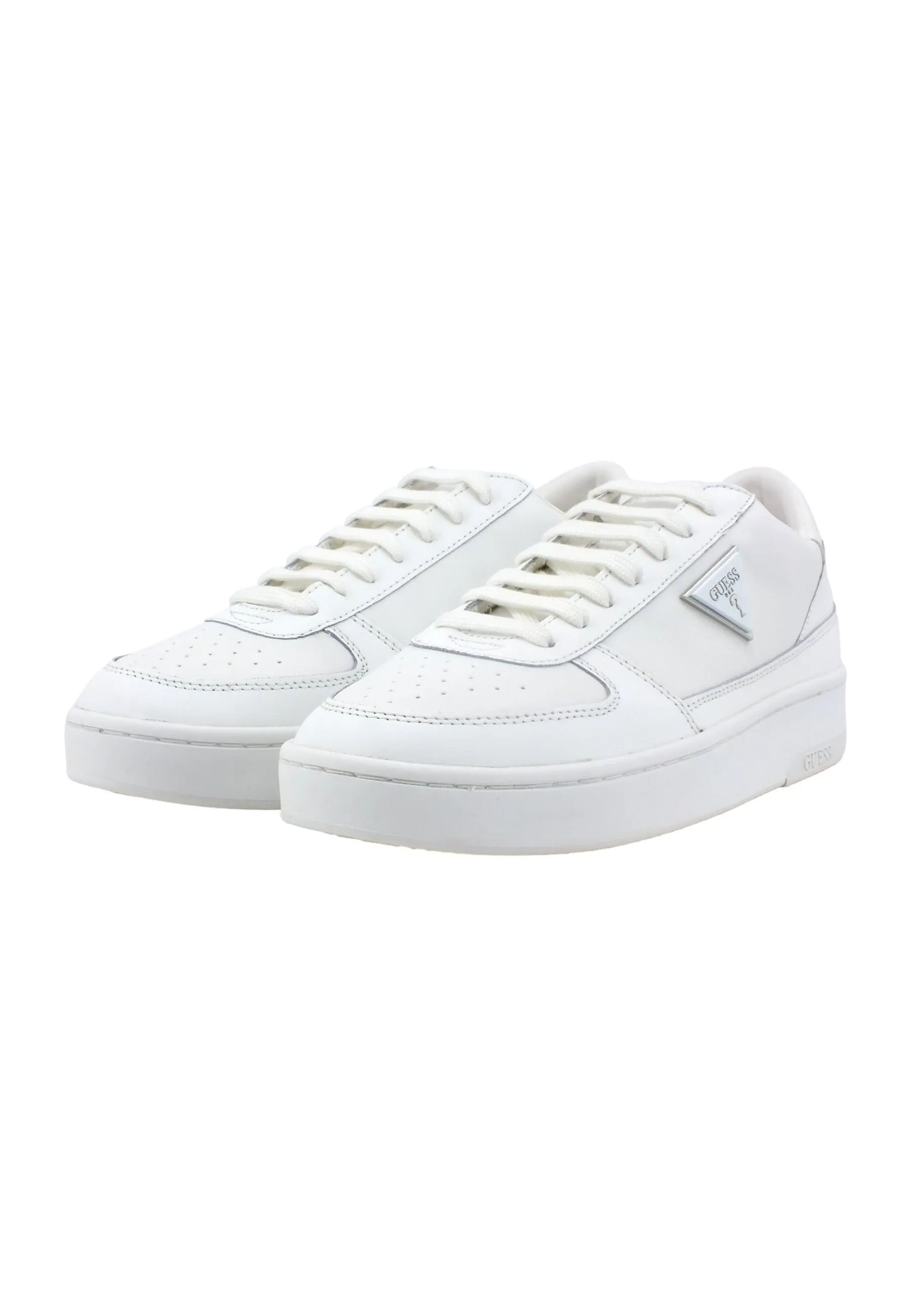 GUESS Sneaker Basket Ox Uomo White FM7SILLEA12