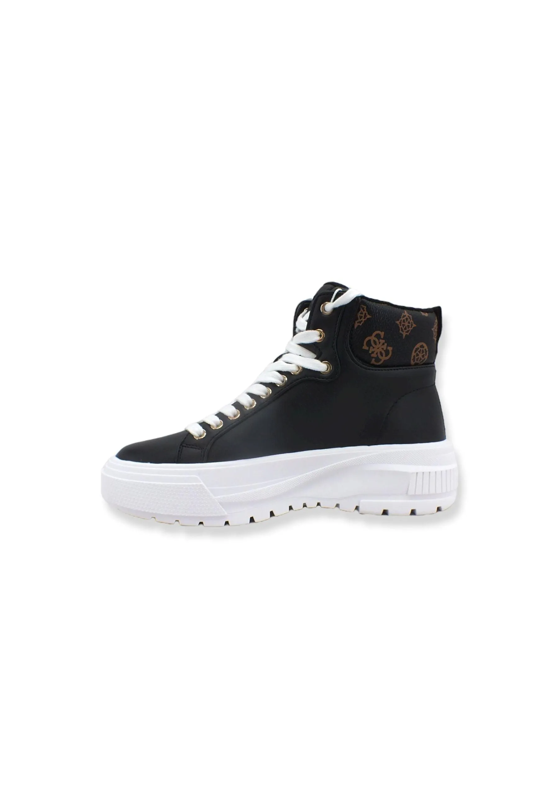 GUESS Sneaker Mid Platform Donna Black Brown FL8EA2SMA12