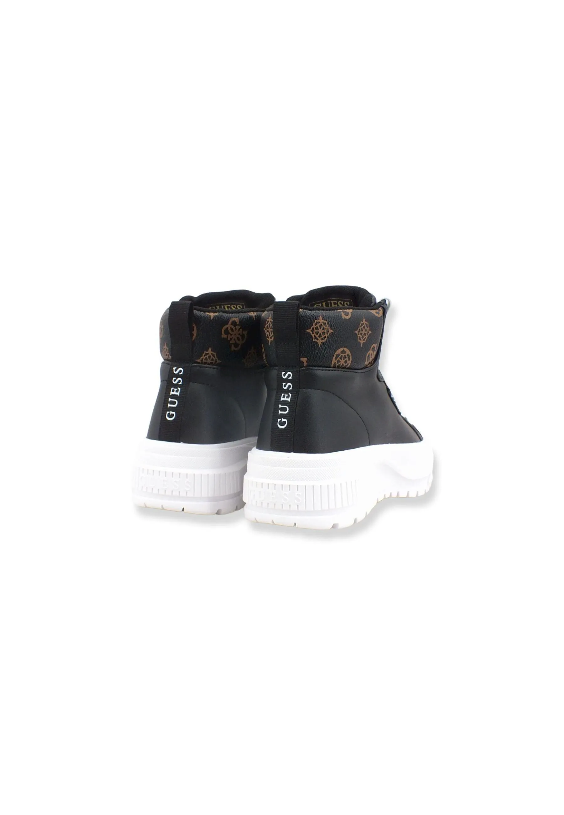 GUESS Sneaker Mid Platform Donna Black Brown FL8EA2SMA12