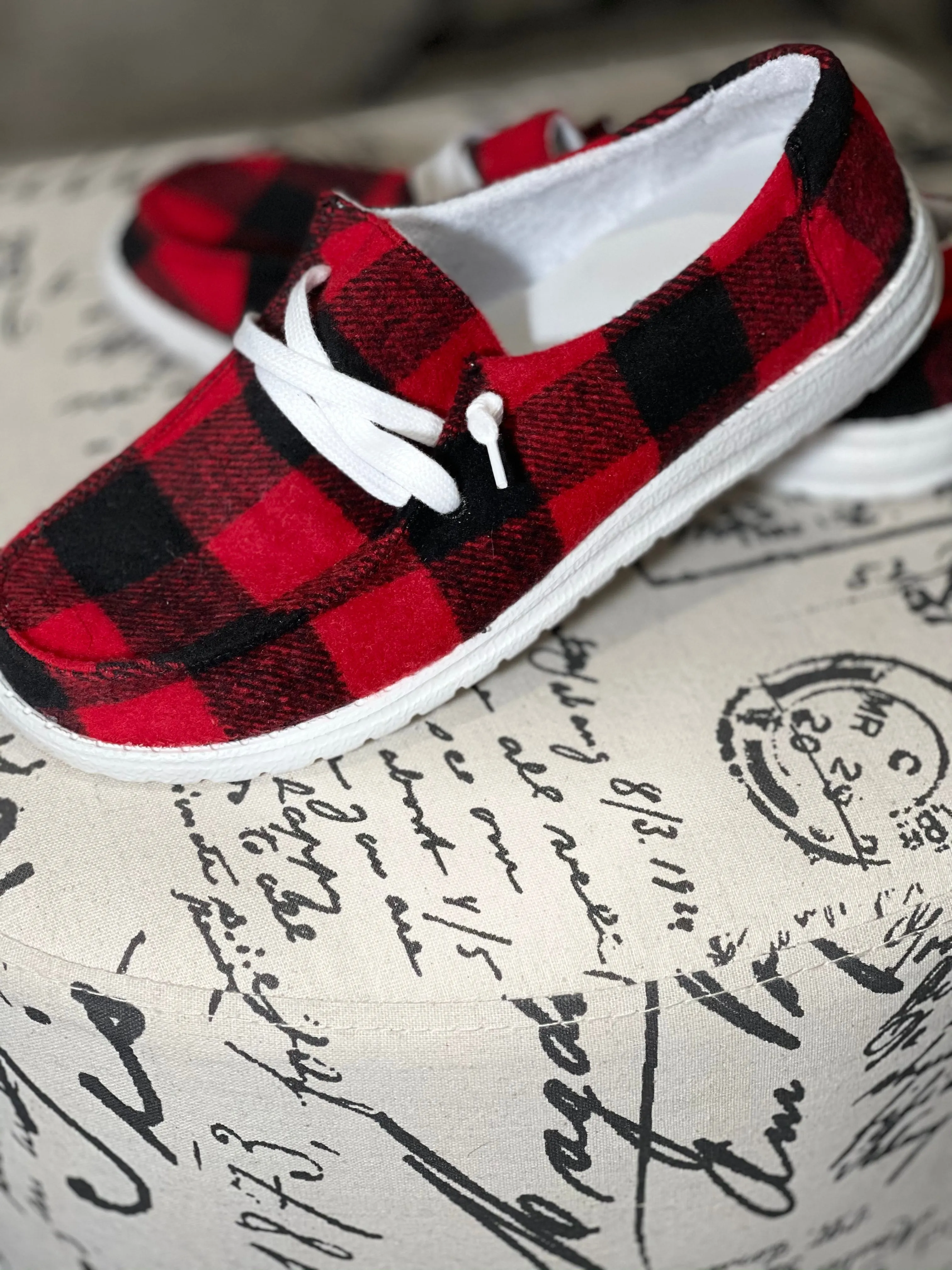 Gypsy Jazz Buffalo Plaid Heather Sneaker