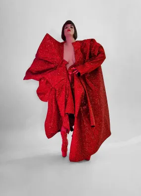 Half and Half Couture Star Glitter Coat Jivomir Domoustchiev