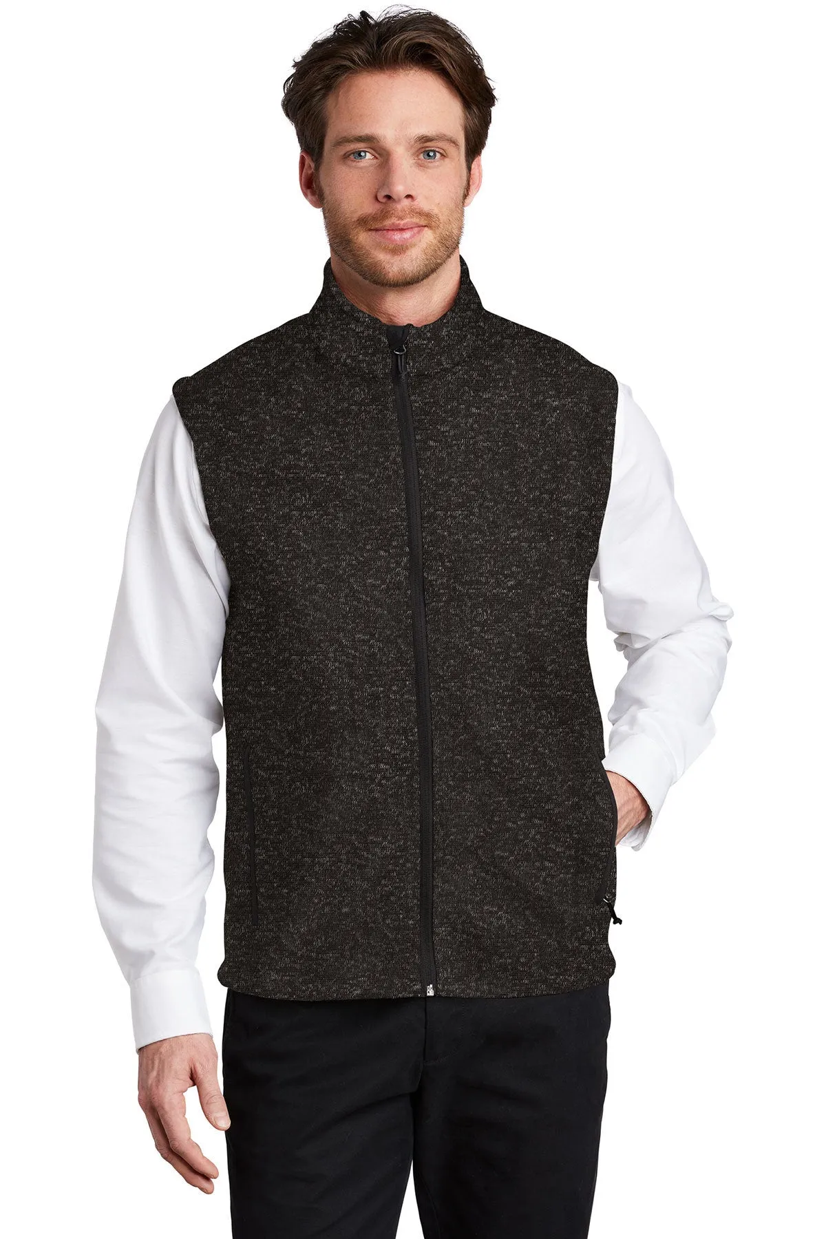 JH F236 Port Authority  Sweater Fleece Vest