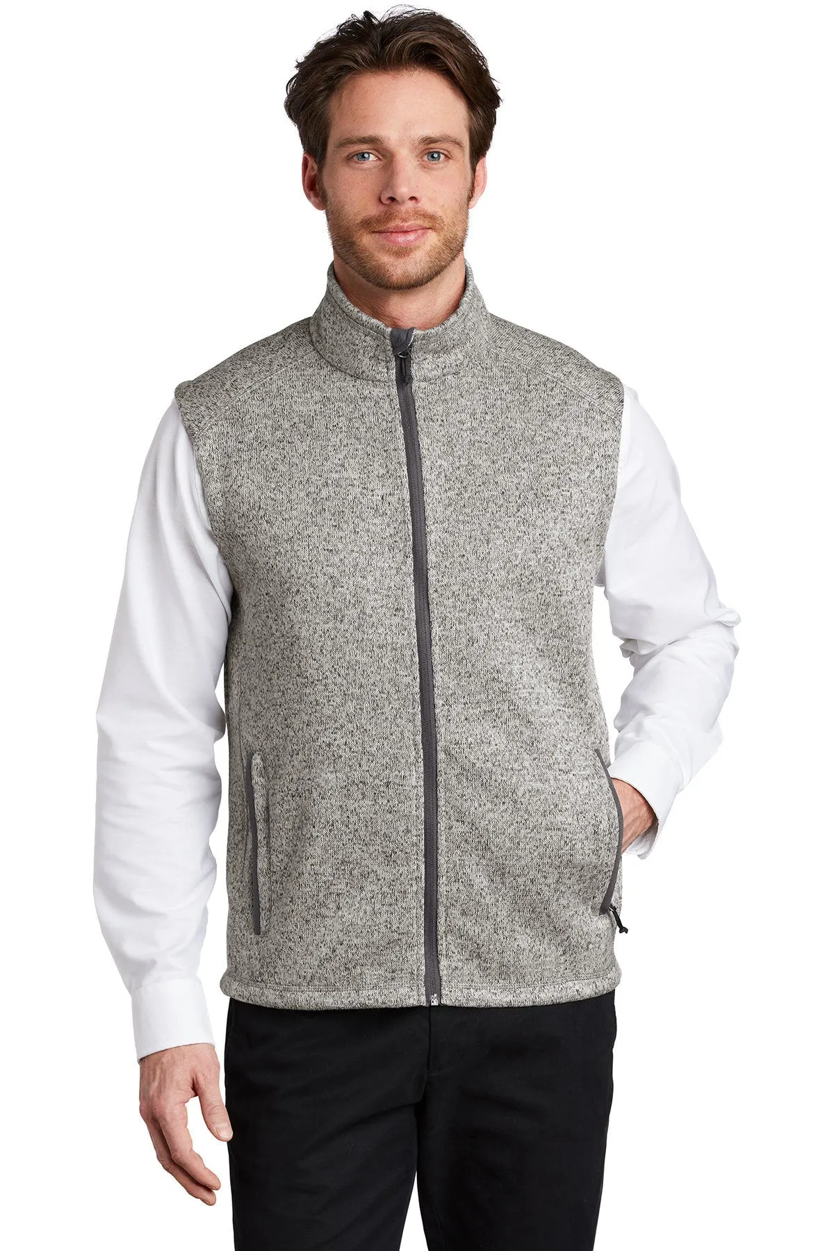 JH F236 Port Authority  Sweater Fleece Vest