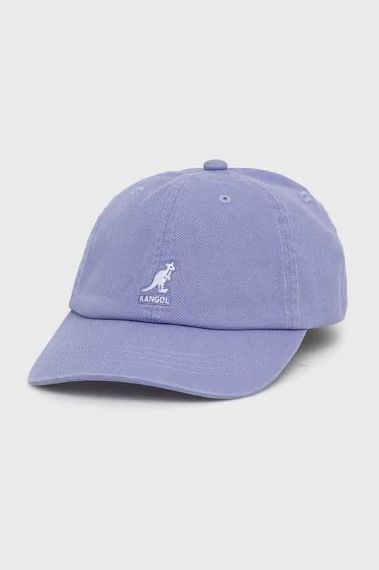 Kangol cotton baseball cap violet color